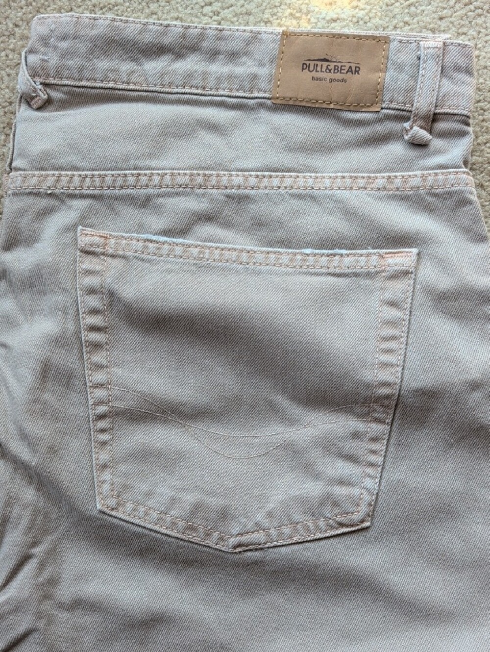 Pull&Bear Pale Dusty Pink Cropped Jeans